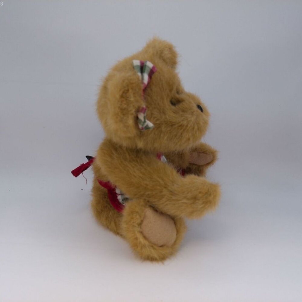 Boyds Baked With Love Plush Bear 8in with Plaid Apron & Bow Collectible - Picture 2 of 8